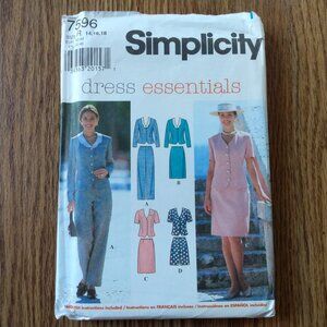 Top Skirt Pants Shorts Sewing Pattern Size 14 16 18 UNCUT Simplicity 7596